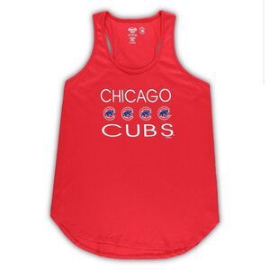 Women's XL‎ Concepts Sport Red Chicago Cubs Meter Tank Top Sleepwear Shirt NEW